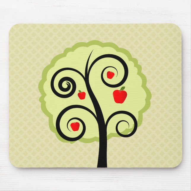Apple Tree Mouse Pad (Front)