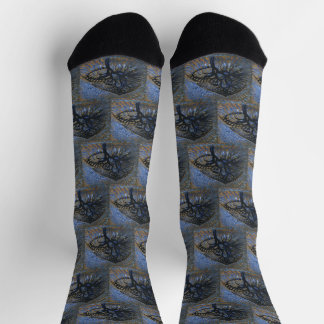 Apple Tree, Pointillist Version by Piet Mondrian Socks