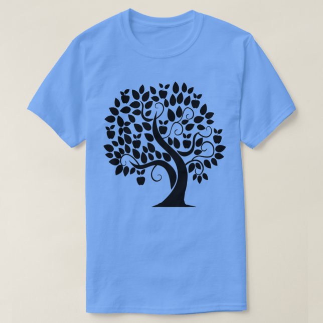 apple tree silhouette T-Shirt (Design Front)