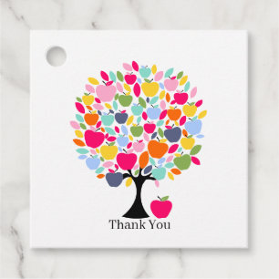 Apple Tree Thank You Gift Tag Rustic Nature