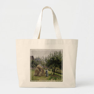 Apple Trees in Eragny   Sunny Morning Large Tote Bag