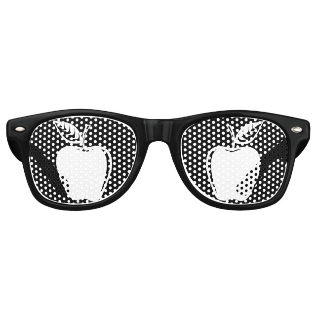 Apple White Retro Sunglasses (Front)