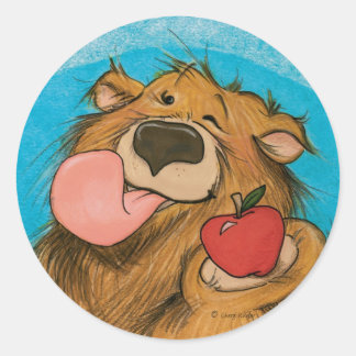 Apple Winking Bear / Sticker