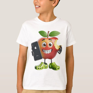  Apple with an iPhone, by Natasha Us   T-Shirt