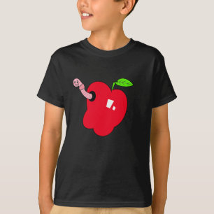 Apple with Worm Kid Shirt