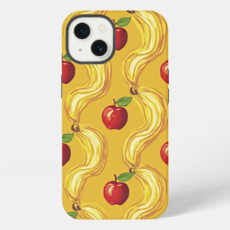 apple with yellow pattern design iphone 13 cases