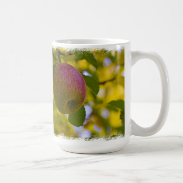 Apples 2 on white coffee mug (Right)