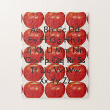 Apples alphabet chart