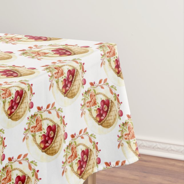 Apples and Hearts Tablecloth (In Situ)