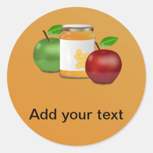 Apples and Honey Classic Round Sticker