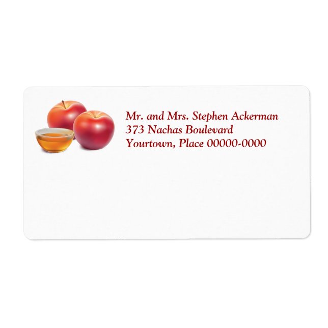 Apples and Honey Mailing Label (Front)