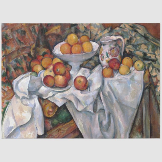 Apples and Oranges, Paul Cezanne, 1895-1900 Tissue Paper (Front)