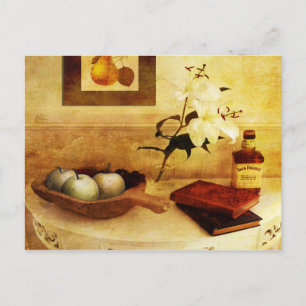 Apples and Pears in a Hallway Postcard
