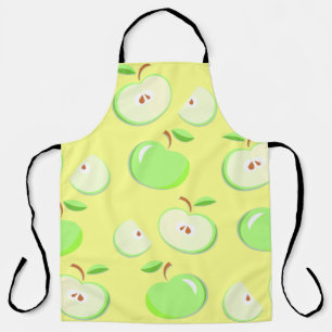 Apples apple pattern vector green apron