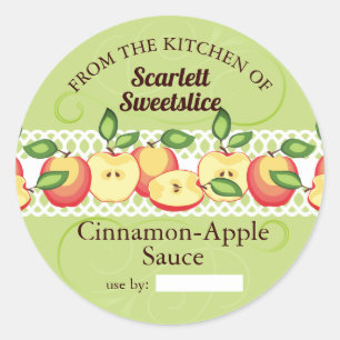 Apples applesauce pie filling fruit canning labels