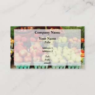 Apples at Farmer's Market Business Card
