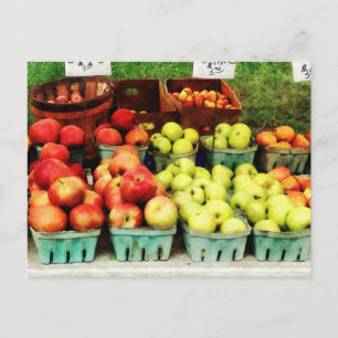 Apples at Farmer's Market Postcard