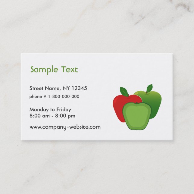 Apples Business Card (Front)
