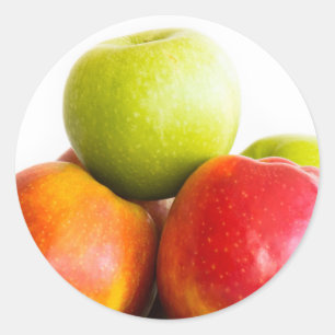 Apples Classic Round Sticker