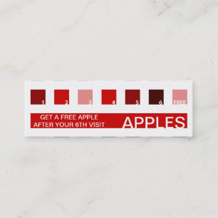 APPLES customer appreciation (mod squares) Loyalty Card