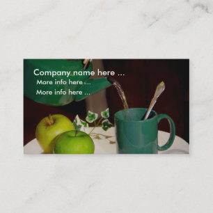 Apples fruit coffee Business Cards