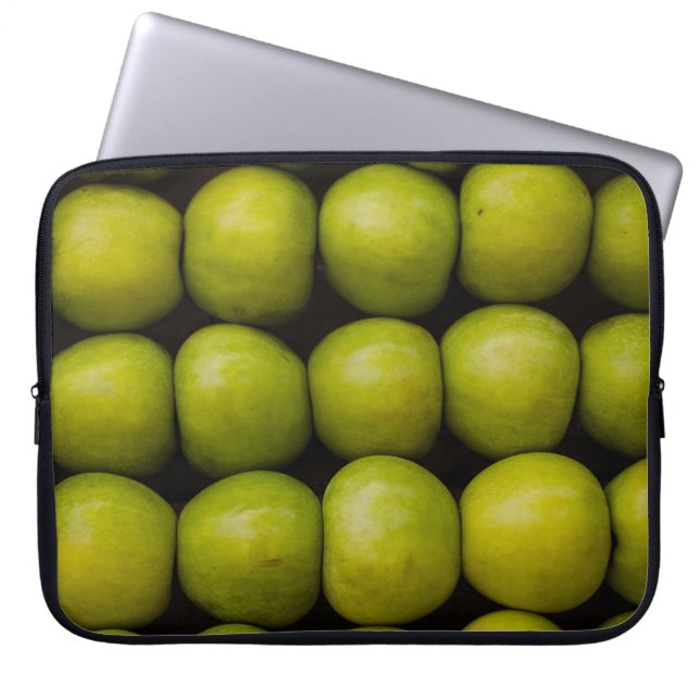 Apples fruits food green apples laptop sleeve (Front)