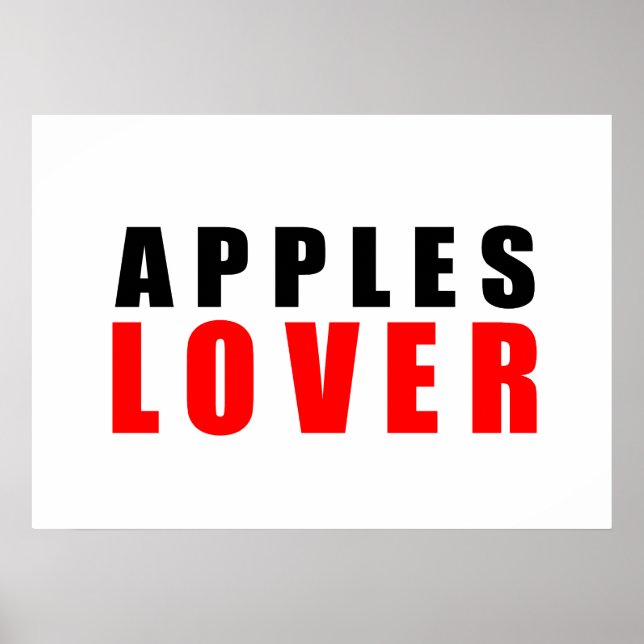 Apples lover poster (Front)
