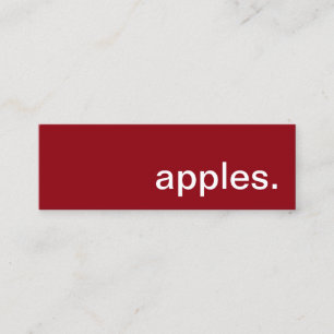 apples. loyalty punch card