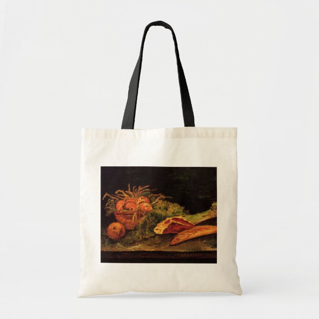 Apples, Meat and a Roll by Vincent van Gogh Tote Bag (Front)