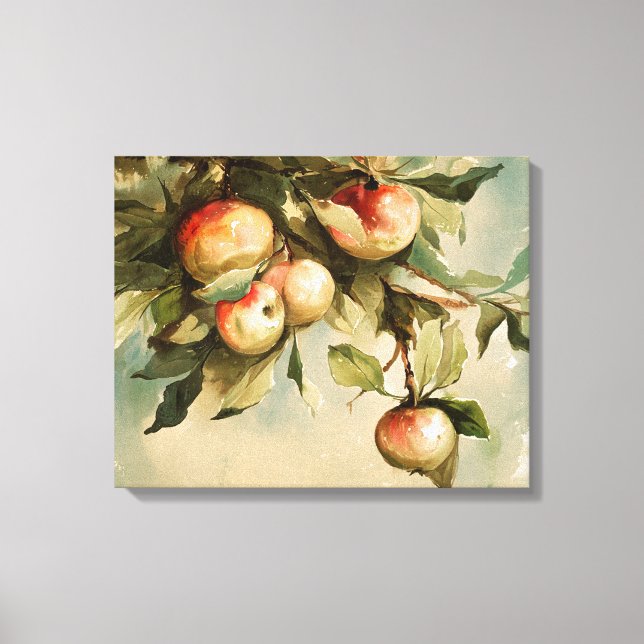 Apples on a Branch Canvas Print (Front)