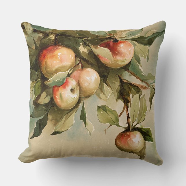 Apples on a Branch Cushion (Front)
