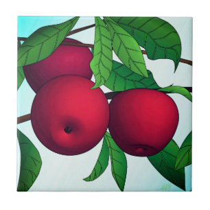 "Apples on a Branch" Tile