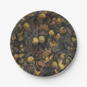 Apples on the Branches of Trees (by Serebriakova) Paper Plate