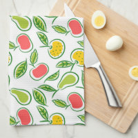 Apples Oranges and Pears Fruit Pattern