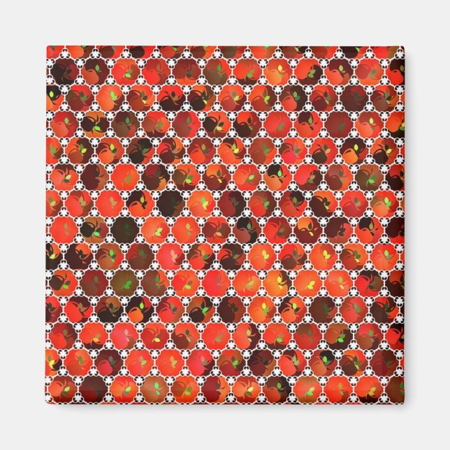 Apples Pattern artwork Magnet (Front)