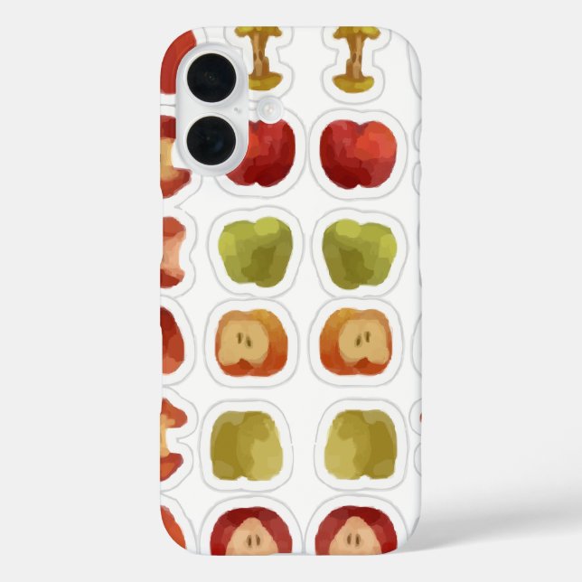 apples pattern bitten apple rotten Case-Mate iPhone case (Back)