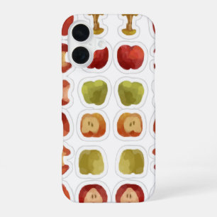 apples pattern bitten apple rotten iPhone 16 case