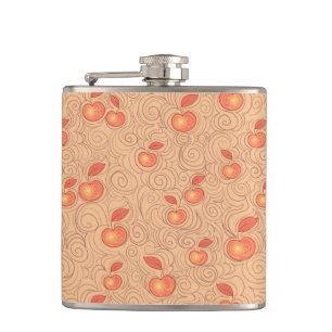 Apples Pattern Hip Flask