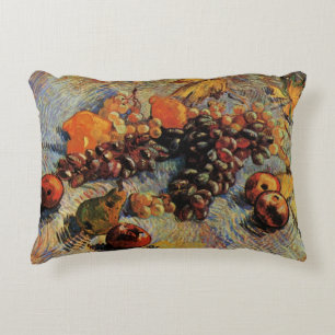 Apples, Pears, Lemons, Grapes by Vincent van Gogh Decorative Cushion