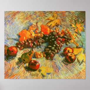 Apples Pears Lemons & Grapes Van Gogh Fine Art Poster
