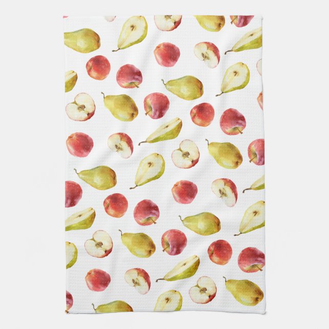 Apples & Pears Tea Towel (Vertical)