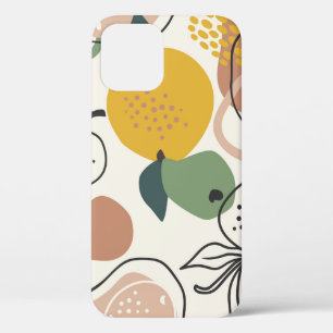 Apples Pears: Vintage Hand-Drawn Pattern. iPhone 12 Case