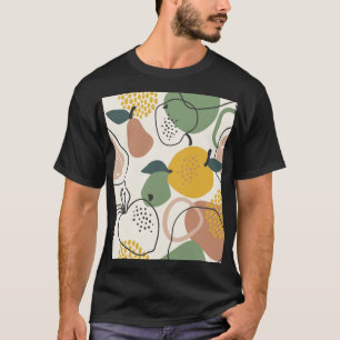 Apples Pears: Vintage Hand-Drawn Pattern. T-Shirt