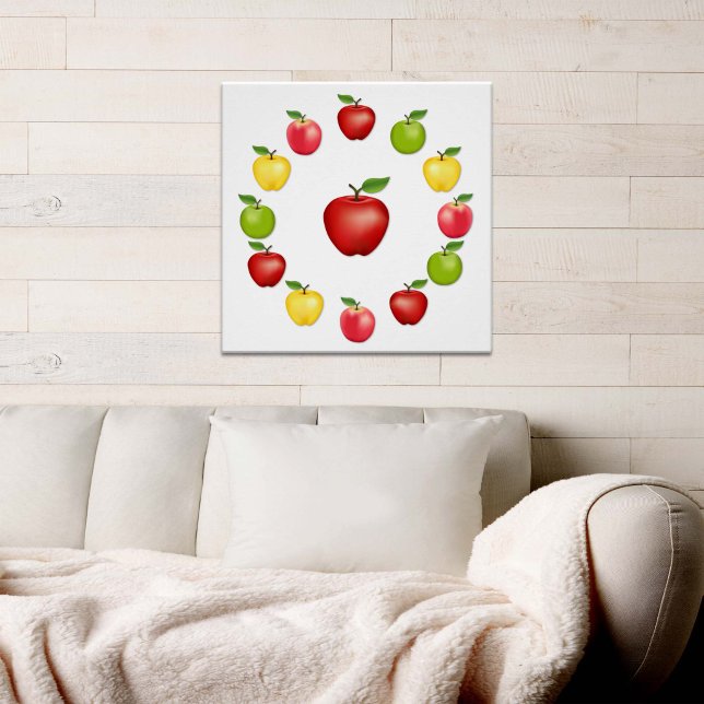 Apples Poster (Apples Poster. Fresh, natural fruit, Red Delicious, Granny Smith, Golden Delicious, Pink Lady Apples)