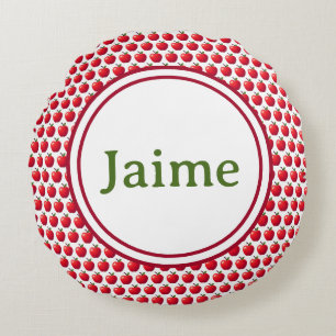 Apples! round cushion