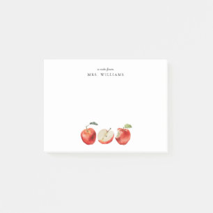 Apples Teacher Name Post-it Notes