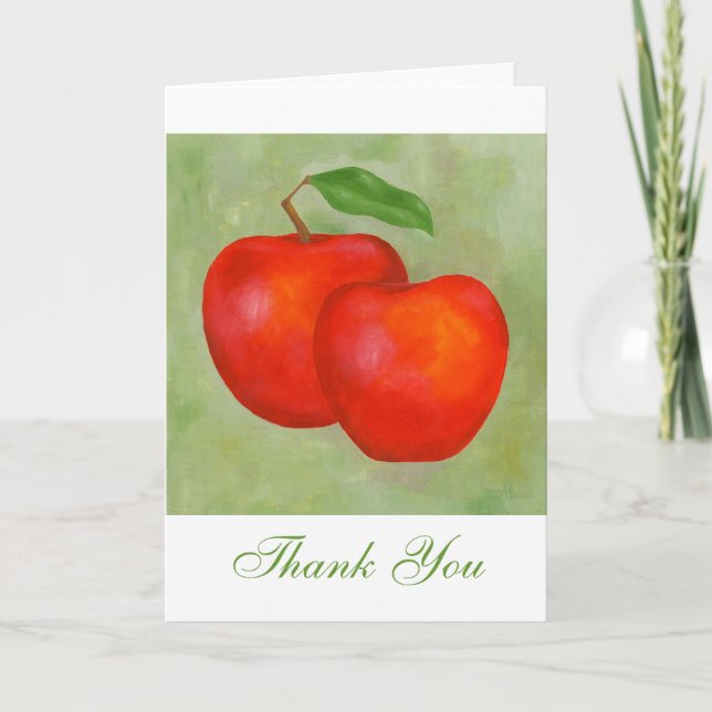 Apples Thank You notecard (Front)