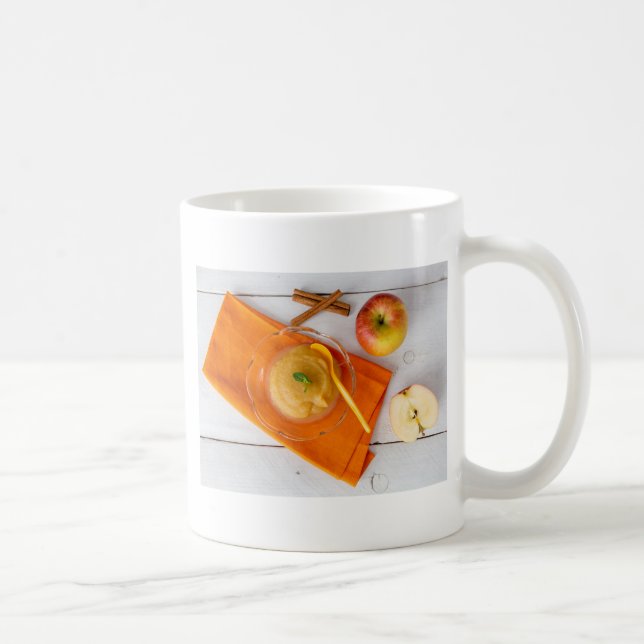 Applesauce with cinnamon and orange spoon coffee mug (Right)