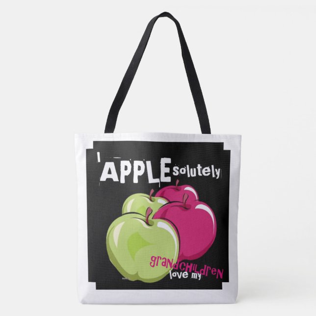APPLEsolutely Love my Grandchildren Tote Bag (Front)