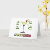 Appletini aka Apple Martini Cocktail Recipe Art